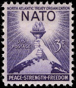 US 1952 NATO 3 cent stamp